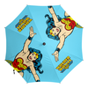 Заказать зонт в Москве. Зонт-трость с деревянной ручкой Чудо-женщина от geekbox - готовые дизайны и нанесение принтов.