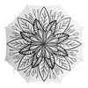 Заказать зонт в Москве. Зонт-трость с деревянной ручкой Чёрно-белая растительная мандала от Zoya Ip - готовые дизайны и нанесение принтов.