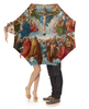 Заказать зонт в Москве. Зонт-трость с деревянной ручкой Поклонение Святой Троице (Альбрехт Дюрер) от trend - готовые дизайны и нанесение принтов.