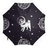 Заказать зонт в Москве. Зонт-трость с деревянной ручкой Мопс-космонавт от Samurai X Satan  - готовые дизайны и нанесение принтов.