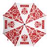 Заказать зонт в Москве. Зонт-трость с деревянной ручкой Россия от geekbox - готовые дизайны и нанесение принтов.