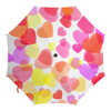 Заказать зонт в Москве. Зонт-трость с деревянной ручкой Водопад из разноцветных сердец от Eve  - готовые дизайны и нанесение принтов.