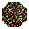 Заказать зонт в Москве. Зонт-трость с деревянной ручкой Веселье от IrinkaArt  - готовые дизайны и нанесение принтов.