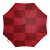 Заказать зонт в Москве. Зонт-трость с деревянной ручкой Красный геометрический узор от valezar - готовые дизайны и нанесение принтов.