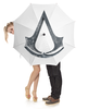 Заказать зонт в Москве. Зонт-трость с деревянной ручкой Assassin’s Creed от GeekFox  - готовые дизайны и нанесение принтов.