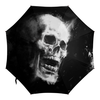 Заказать зонт в Москве. Зонт-трость с деревянной ручкой Skull от Дана Столыпина - готовые дизайны и нанесение принтов.