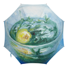 Заказать зонт в Москве. Зонт-трость с деревянной ручкой Чашка чая мята с лимоном от artoutloop - готовые дизайны и нанесение принтов.