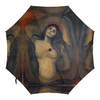Заказать зонт в Москве. Зонт-трость с деревянной ручкой Мадонна (картина Мунка) от trend - готовые дизайны и нанесение принтов.