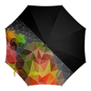 Заказать зонт в Москве. Зонт-трость с деревянной ручкой Пестрые треугольники от IrinkaArt  - готовые дизайны и нанесение принтов.