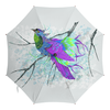Заказать зонт в Москве. Зонт-трость с деревянной ручкой Сиреневая птица от Светлана Цупрова - готовые дизайны и нанесение принтов.
