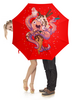Заказать зонт в Москве. Зонт-трость с деревянной ручкой Крик кальмара от Дана Столыпина - готовые дизайны и нанесение принтов.