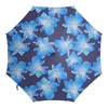 Заказать зонт в Москве. Зонт-трость с деревянной ручкой Синие цветы от ig.klimko@yandex.ru - готовые дизайны и нанесение принтов.