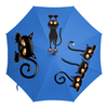 Заказать зонт в Москве. Зонт-трость с деревянной ручкой котики от queen  - готовые дизайны и нанесение принтов.