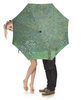 Заказать зонт в Москве. Зонт-трость с деревянной ручкой Розы под деревьями (Густав Климт) от trend - готовые дизайны и нанесение принтов.