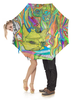 Заказать зонт в Москве. Зонт-трость с деревянной ручкой Кот-Чайник стоп дождь от trotinka space - готовые дизайны и нанесение принтов.