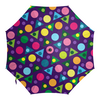 Заказать зонт в Москве. Зонт-трость с деревянной ручкой Пёстрая геометрия от IrinkaArt  - готовые дизайны и нанесение принтов.