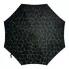 Заказать зонт в Москве. Зонт-трость с деревянной ручкой Темные соты от Alexey Evsyunin - готовые дизайны и нанесение принтов.