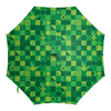 Заказать зонт в Москве. Зонт-трость с деревянной ручкой Зеленая геометрия от IrinkaArt  - готовые дизайны и нанесение принтов.