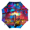 Заказать зонт в Москве. Зонт-трость с деревянной ручкой Карантин от Nataly Isupova - готовые дизайны и нанесение принтов.