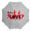Заказать зонт в Москве. Зонт-трость с деревянной ручкой Beatles от Елена Гришина - готовые дизайны и нанесение принтов.