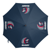 Заказать зонт в Москве. Зонт-трость с деревянной ручкой Франция регби от rugby - готовые дизайны и нанесение принтов.