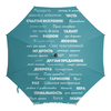 Заказать зонт в Москве. Зонт-трость с деревянной ручкой Мантра для настоящих мужчин от d_ari.design@mail.ru - готовые дизайны и нанесение принтов.