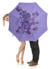 Заказать зонт в Москве. Зонт-трость с деревянной ручкой Сова в цветах от valezar - готовые дизайны и нанесение принтов.