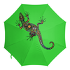 Заказать зонт в Москве. Зонт-трость с деревянной ручкой ящерица от queen  - готовые дизайны и нанесение принтов.