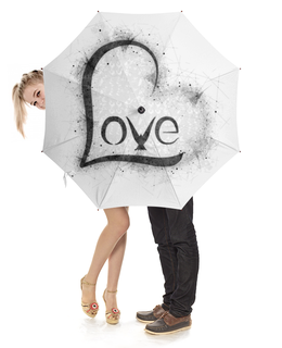 Заказать зонт в Москве. Зонт-трость с деревянной ручкой Love Umbrella от Triponautica - готовые дизайны и нанесение принтов.