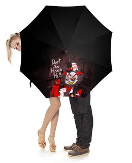 Заказать зонт в Москве. Зонт-трость с деревянной ручкой ОТЕЛЬ ХАЗБИН ХАСК от geekbox - готовые дизайны и нанесение принтов.