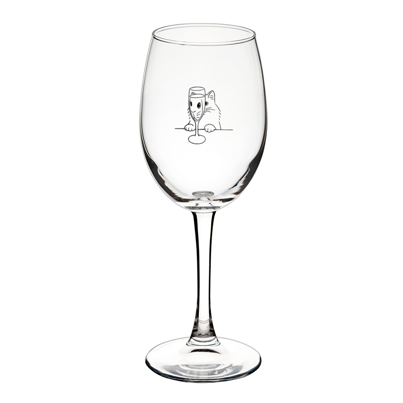 Printio Бокал Кот с бокалом вина printio тарелка квадратная кот с бокалом вина