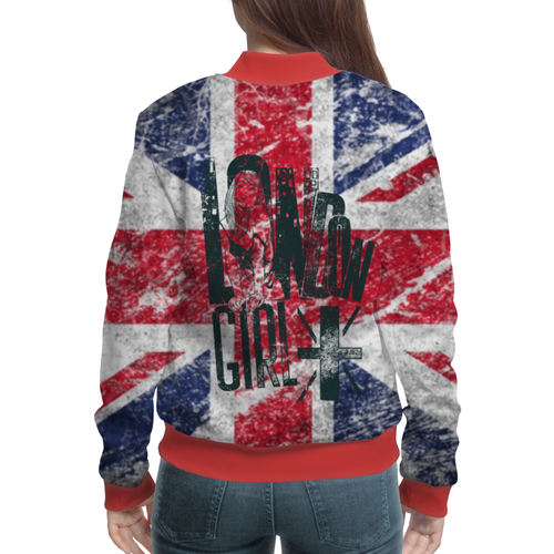 Заказать бомберы в Москве. Бомбер Union Jack Fun от Эль Сид - готовые дизайны и нанесение принтов.