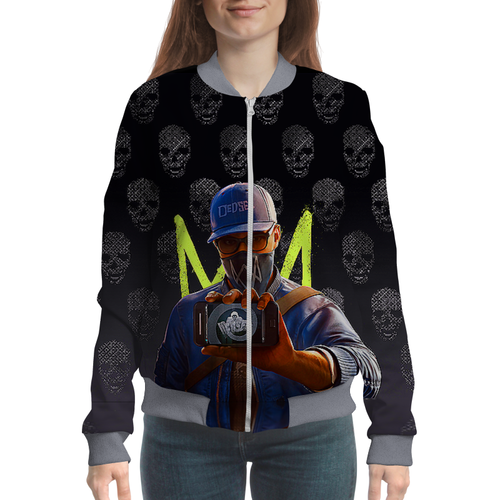 Заказать бомберы в Москве. Бомбер Watch Dogs 2 от balden - готовые дизайны и нанесение принтов.