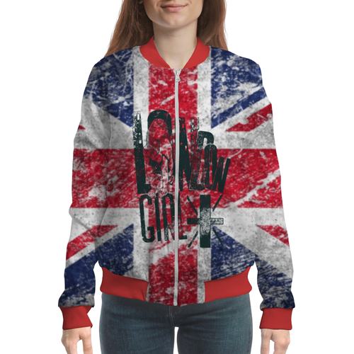 Заказать бомберы в Москве. Бомбер Union Jack Fun от Эль Сид - готовые дизайны и нанесение принтов.