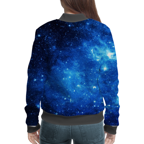 Заказать бомберы в Москве. Бомбер Космос от northstarshop@mail.ru - готовые дизайны и нанесение принтов.