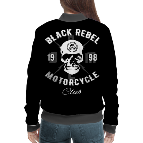 Заказать бомберы в Москве. Бомбер Black Rebel Motorcycle Club от geekbox - готовые дизайны и нанесение принтов.