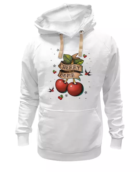 Заказать женскую толстовку в Москве. Женская толстовка Cherry Bomb от shap - готовые дизайны и нанесение принтов.