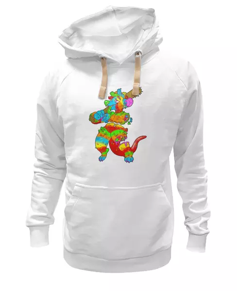 Заказать женскую толстовку в Москве. Женская толстовка dinosaur art от Air Store - готовые дизайны и нанесение принтов.