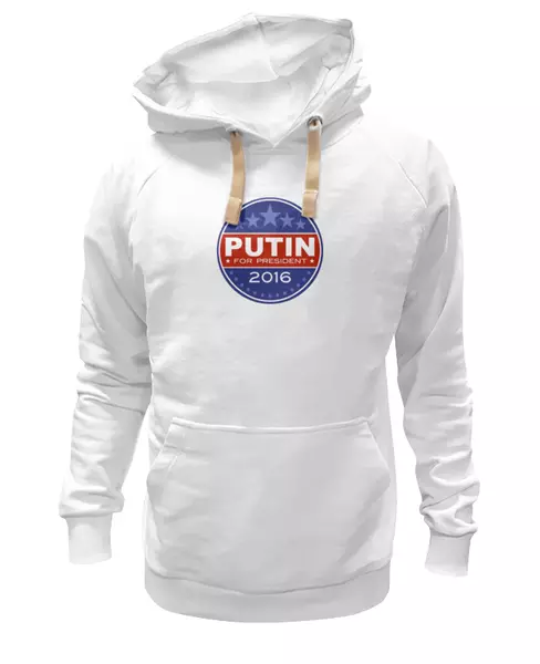 Заказать женскую толстовку в Москве. Женская толстовка Путина в президенты Америки (2016) от coolmag - готовые дизайны и нанесение принтов.