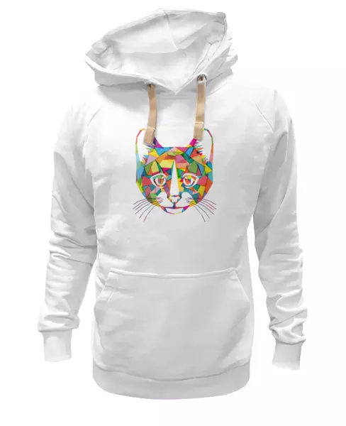 Заказать женскую толстовку в Москве. Женская толстовка Кот (Cat) от fanart - готовые дизайны и нанесение принтов.