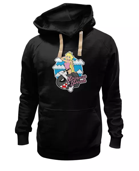 Заказать женскую толстовку в Москве. Женская толстовка Princess Peach (Mario) от coolmag - готовые дизайны и нанесение принтов.
