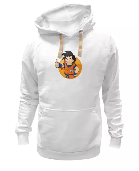 Заказать женскую толстовку в Москве. Женская толстовка Goku x Vault Boy от trugift - готовые дизайны и нанесение принтов.