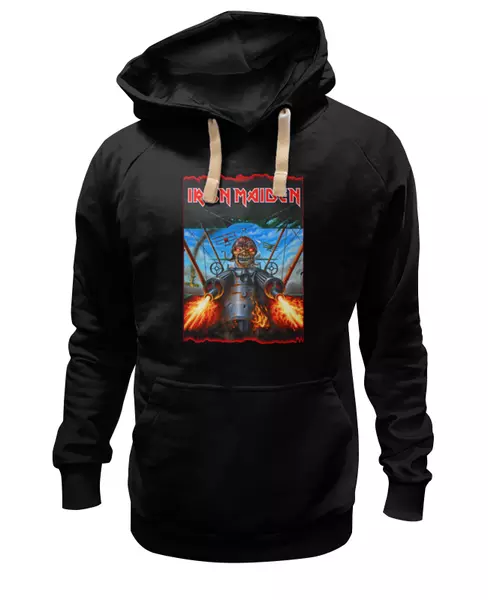 Заказать женскую толстовку в Москве. Женская толстовка Iron Maiden Band от Leichenwagen - готовые дизайны и нанесение принтов.