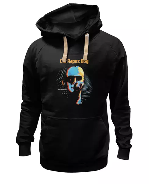 Заказать женскую толстовку в Москве. Женская толстовка Cat Rapes Dog ‎\ Moosewear от OEX design - готовые дизайны и нанесение принтов.