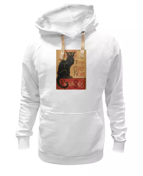 Заказать женскую толстовку в Москве. Женская толстовка Чёрный кот. CHAT NOIR. от Виктор Гришин - готовые дизайны и нанесение принтов.