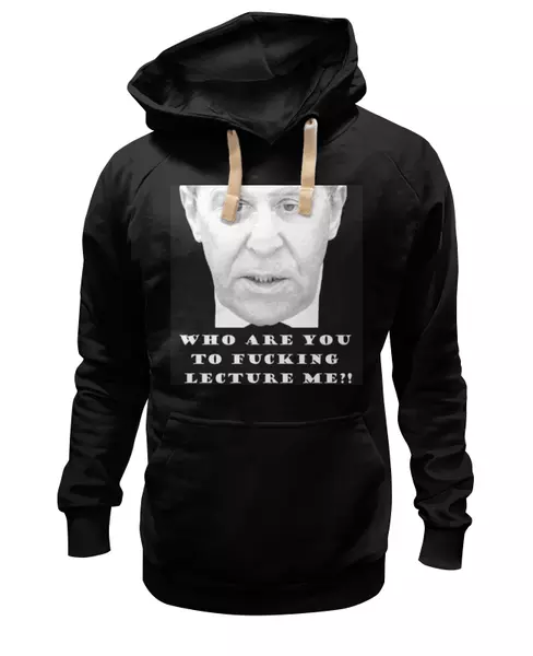 Заказать женскую толстовку в Москве. Женская толстовка Who are you to fucking lecture me?! от valezar - готовые дизайны и нанесение принтов.