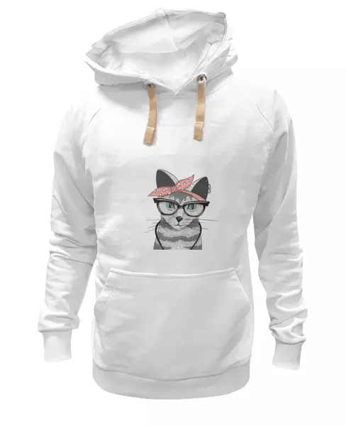 Заказать женскую толстовку в Москве. Женская толстовка Gansta cat от Дарья  - готовые дизайны и нанесение принтов.