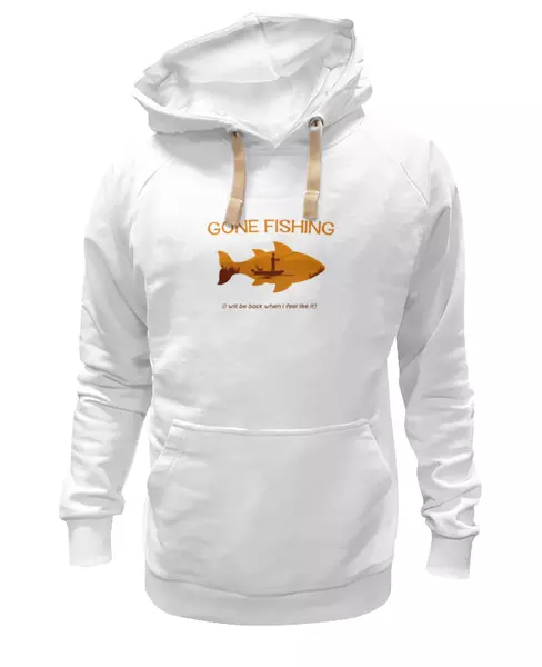 Заказать женскую толстовку в Москве. Женская толстовка Gone fishing  от ПРИНТЫ ПЕЧАТЬ  - готовые дизайны и нанесение принтов.