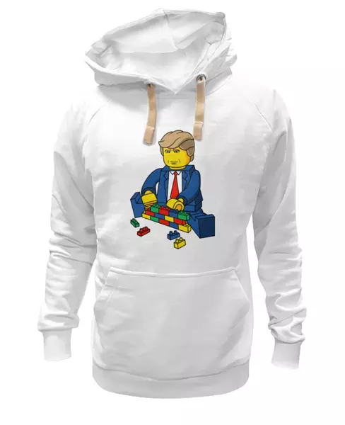 Заказать женскую толстовку в Москве. Женская толстовка Трамп строит стену от mystylez - готовые дизайны и нанесение принтов.