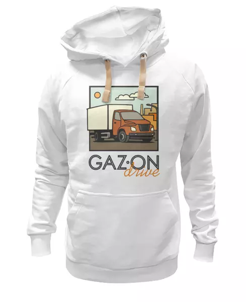 Заказать женскую толстовку в Москве. Женская толстовка GAZon drive от Владимир Федин - готовые дизайны и нанесение принтов.